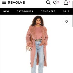 Maisey faux suede jacket brand new never work with tags